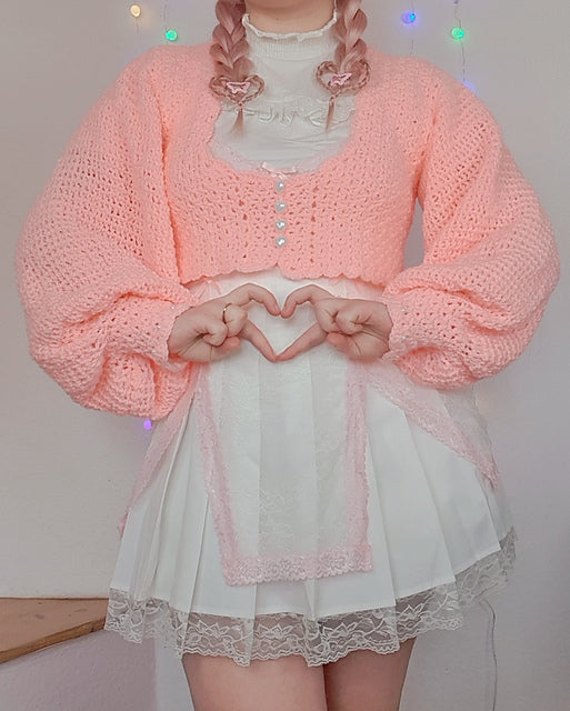 Tie Front Cardigan Crochet Pattern
