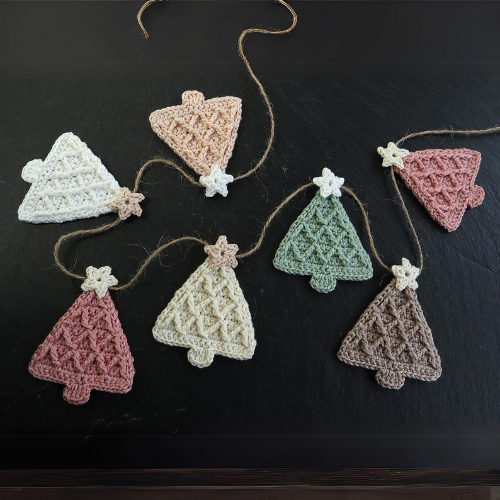 Trees for Garland Crochet Pattern