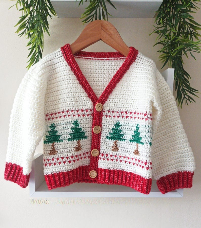 3-in-1 Christmas Cardigan Crochet Pattern