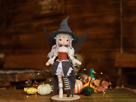 Witch Fairy Doll Crochet Pattern