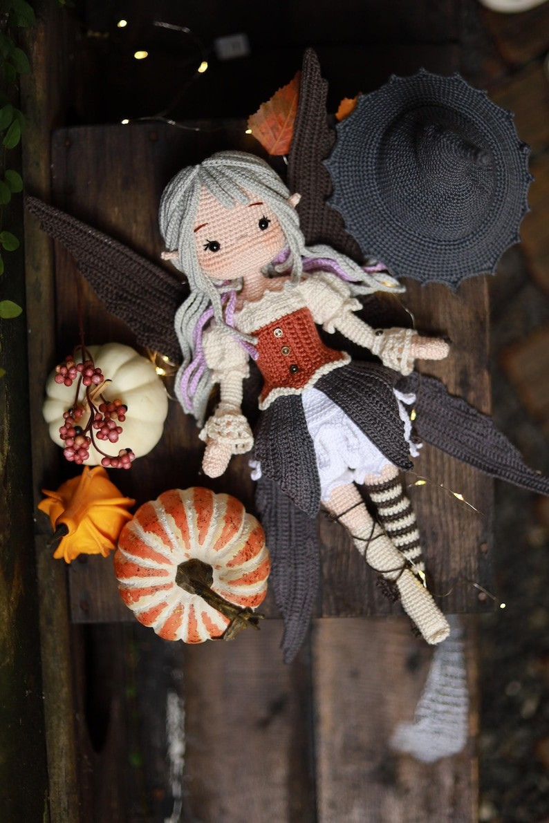 Witch Fairy Doll Crochet Pattern