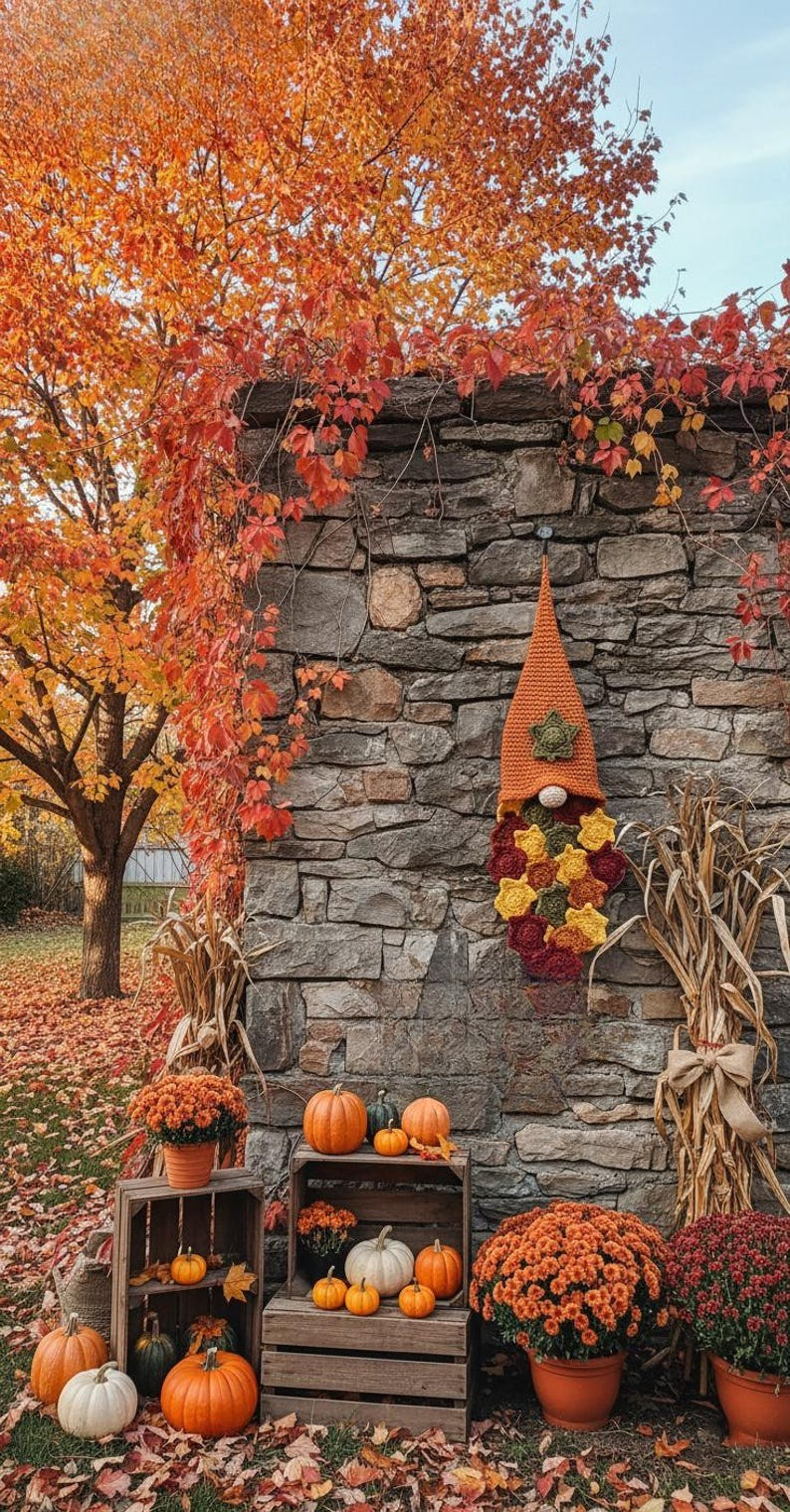 Gnome Leaf Wall Hanging Crochet Pattern