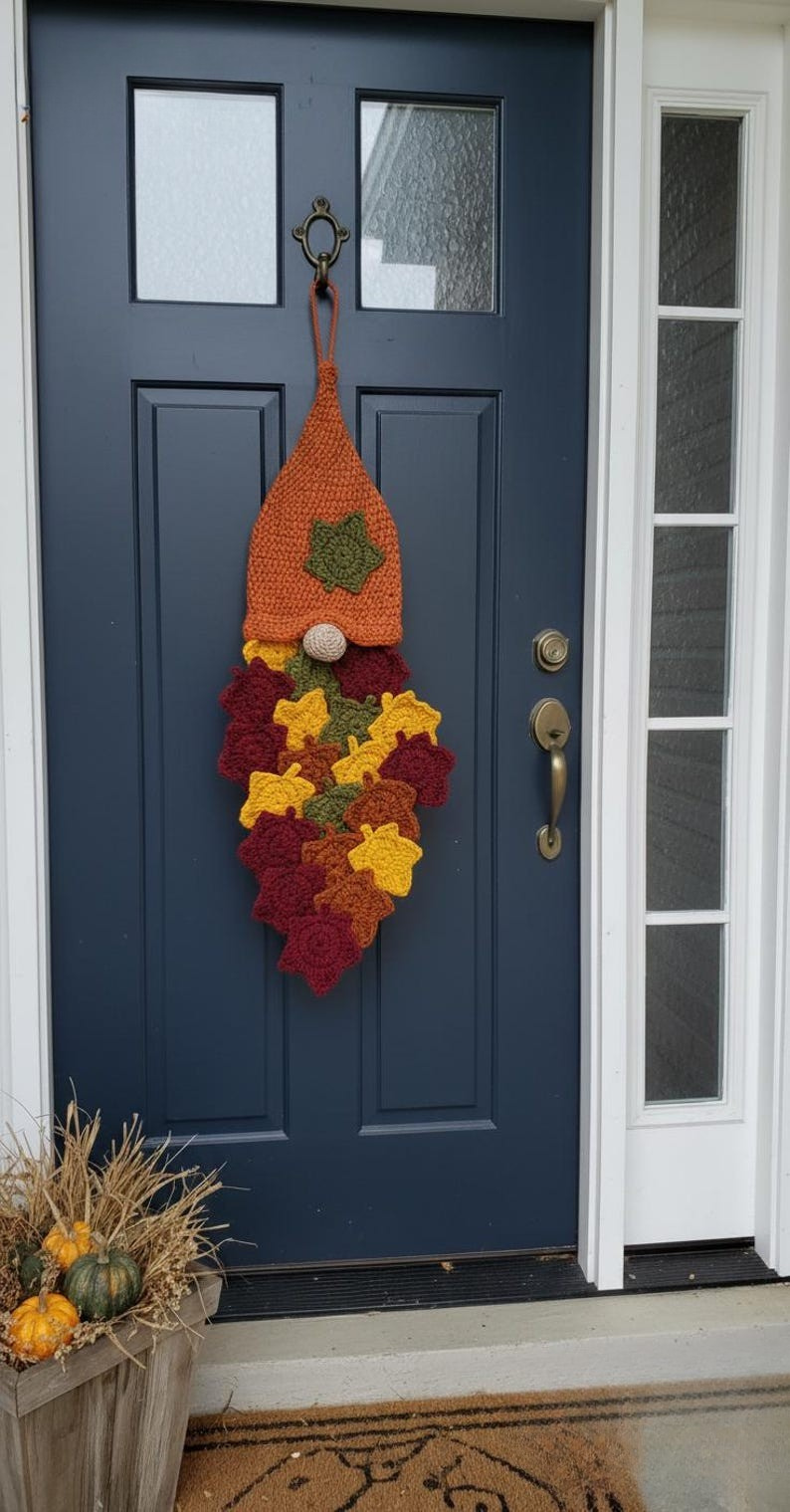 Gnome Leaf Wall Hanging Crochet Pattern