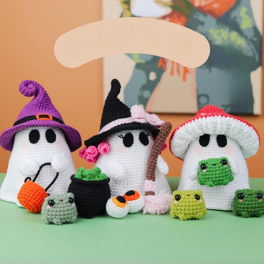 Halloween Ghost Dolls Crochet Pattern