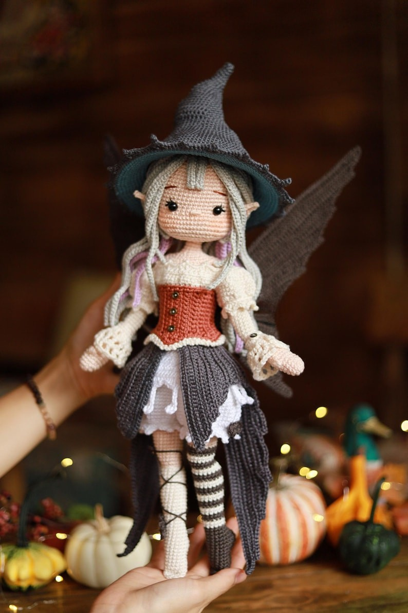 Witch Fairy Doll Crochet Pattern