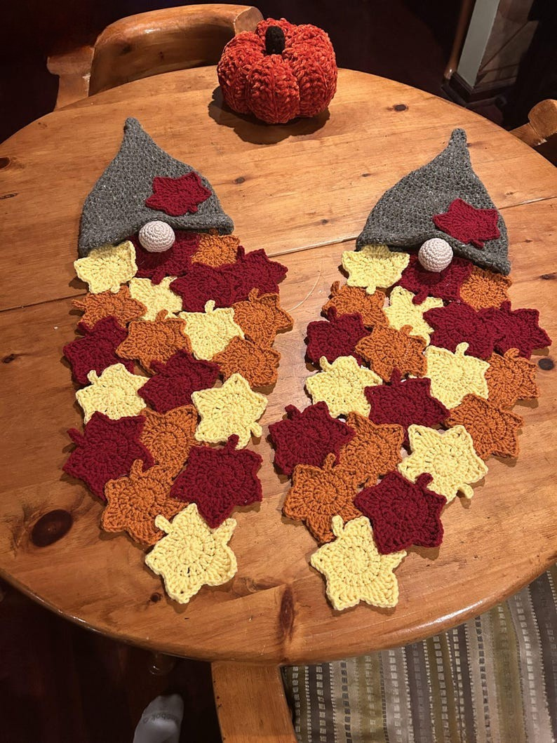 Gnome Leaf Wall Hanging Crochet Pattern