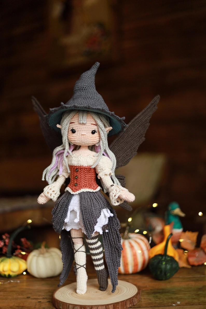 Witch Fairy Doll Crochet Pattern