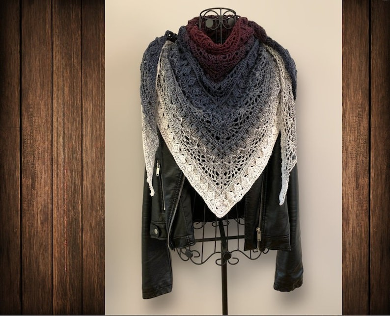 Lace Triangle Scarf Crochet Pattern