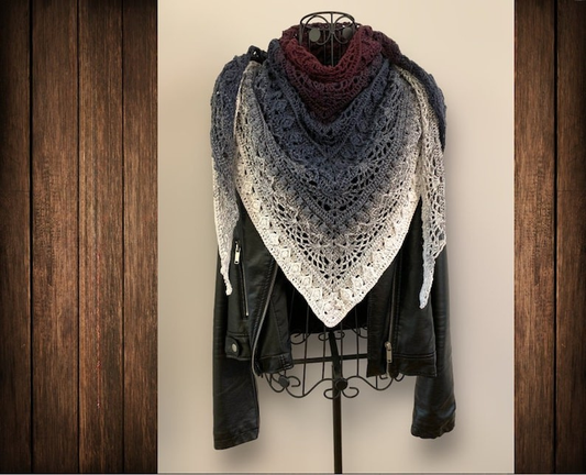 Lace Triangle Scarf Crochet Pattern