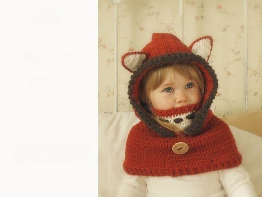 Fox Hooded Cowl Crochet Pattern