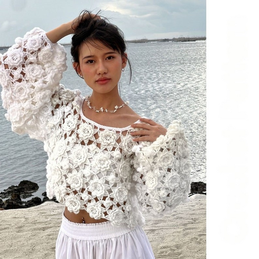 Lace Detail Sweater Crochet Pattern