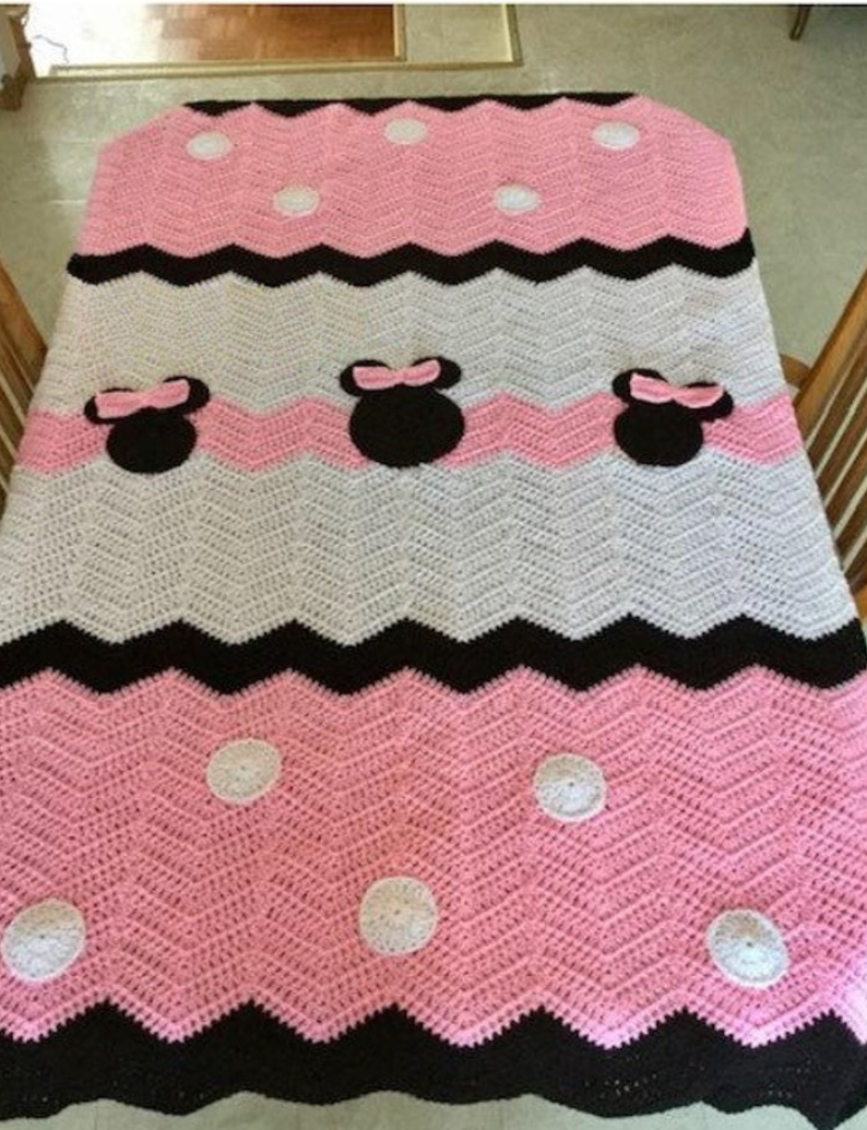 Minnie Mouse Blanket Crochet Blanket