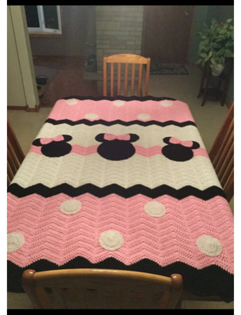 Minnie Mouse Blanket Crochet Blanket