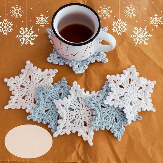 Snowflake Coasters Crochet Pattern