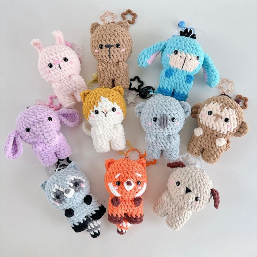 Animal Keychain Crochet Pattern