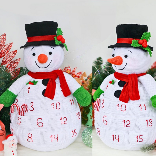 Snowman Advent Calendar Crochet Pattern