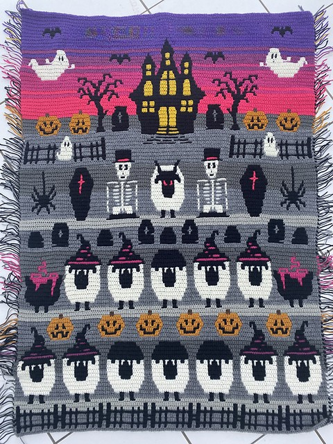 Spooky Children Blanket Crochet Pattern