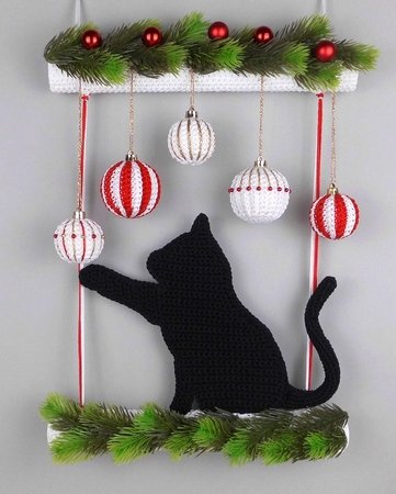 Cat Hanging Decoration Crochet Pattern