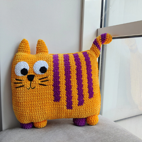 Cat Pillow Crochet Pattern