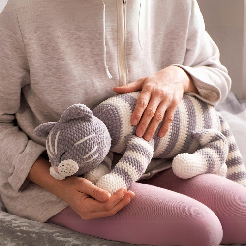 Sleeping Kitty Crochet Pattern
