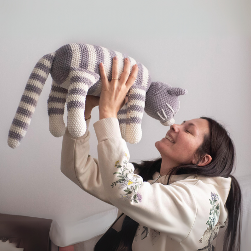 Sleeping Kitty Crochet Pattern