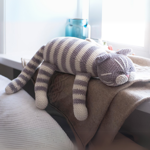 Sleeping Kitty Crochet Pattern