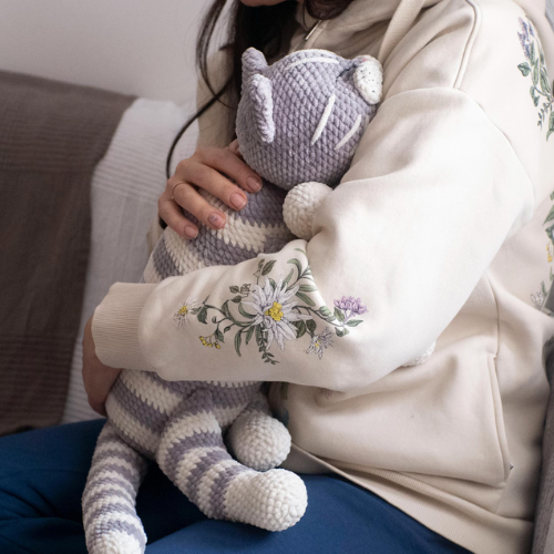 Sleeping Kitty Crochet Pattern