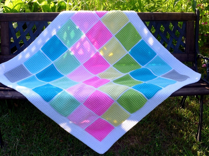 Mosaic Blanket Crochet Pattern