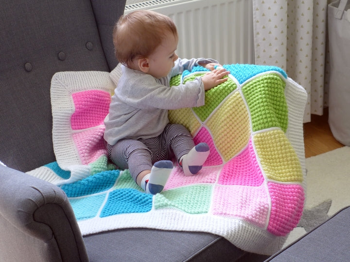 Mosaic Blanket Crochet Pattern