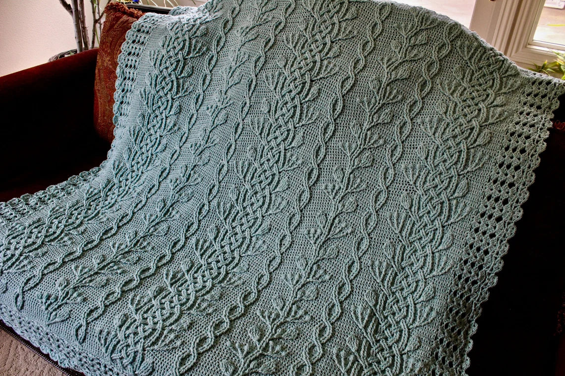 Cable Throw Crochet Pattern