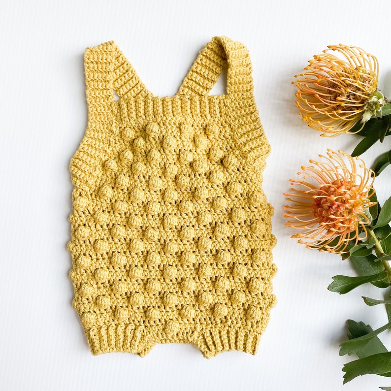 Romper Bobble Crochet Pattern