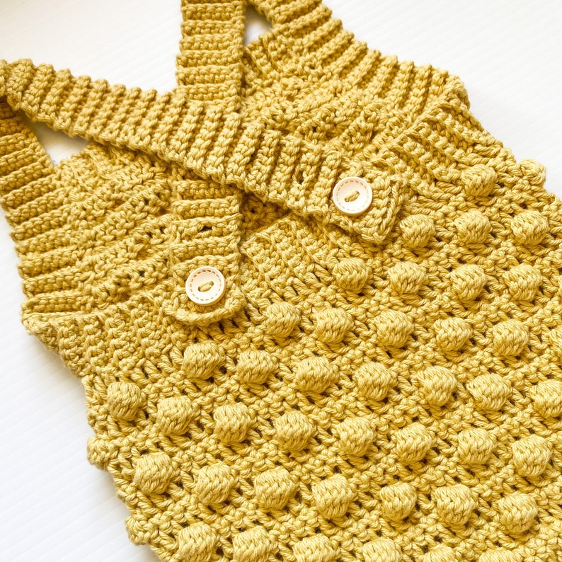 Romper Bobble Crochet Pattern