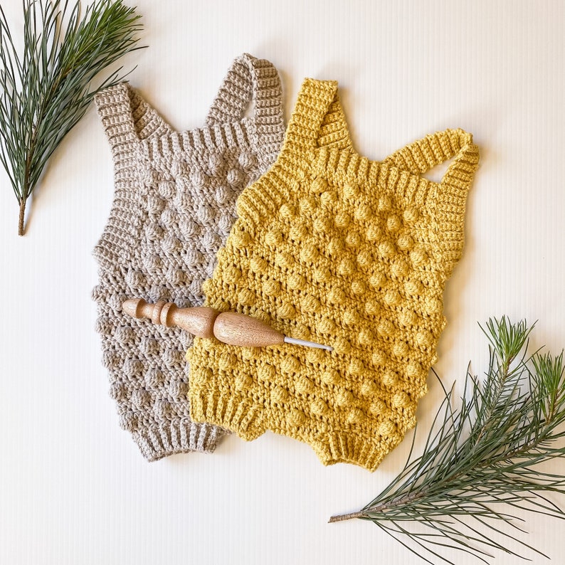 Romper Bobble Crochet Pattern