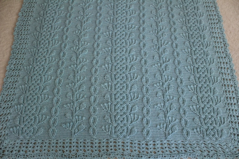 Cable Throw Crochet Pattern