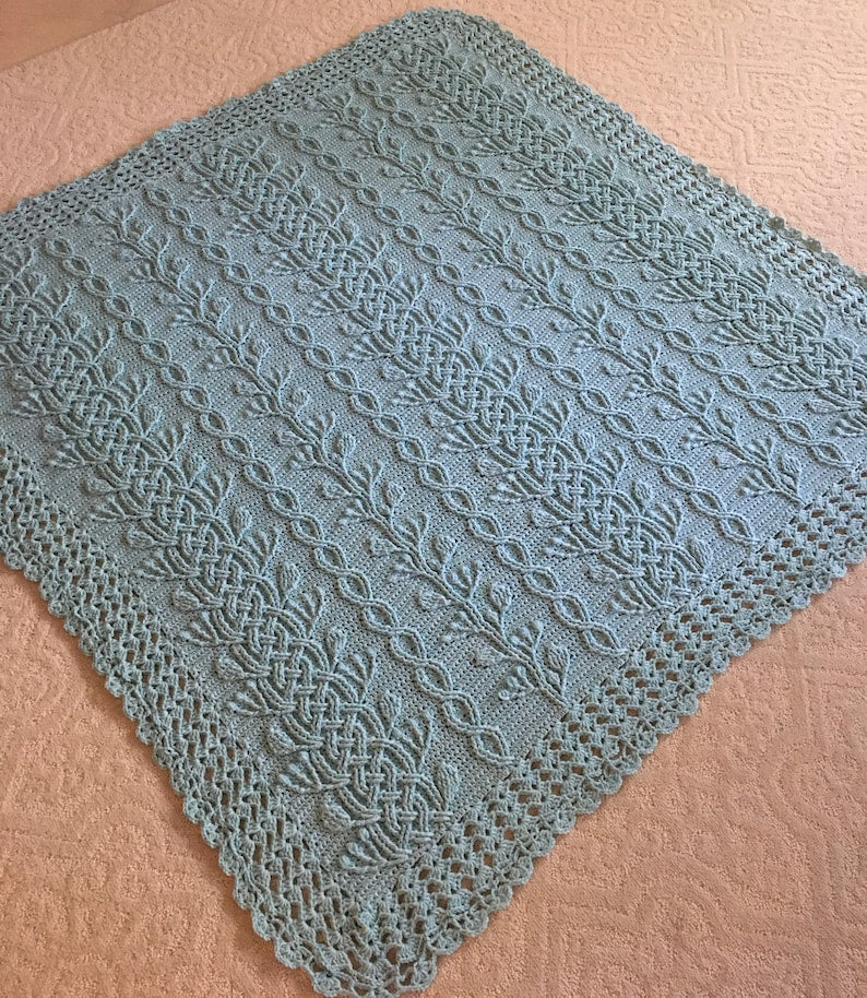 Cable Throw Crochet Pattern
