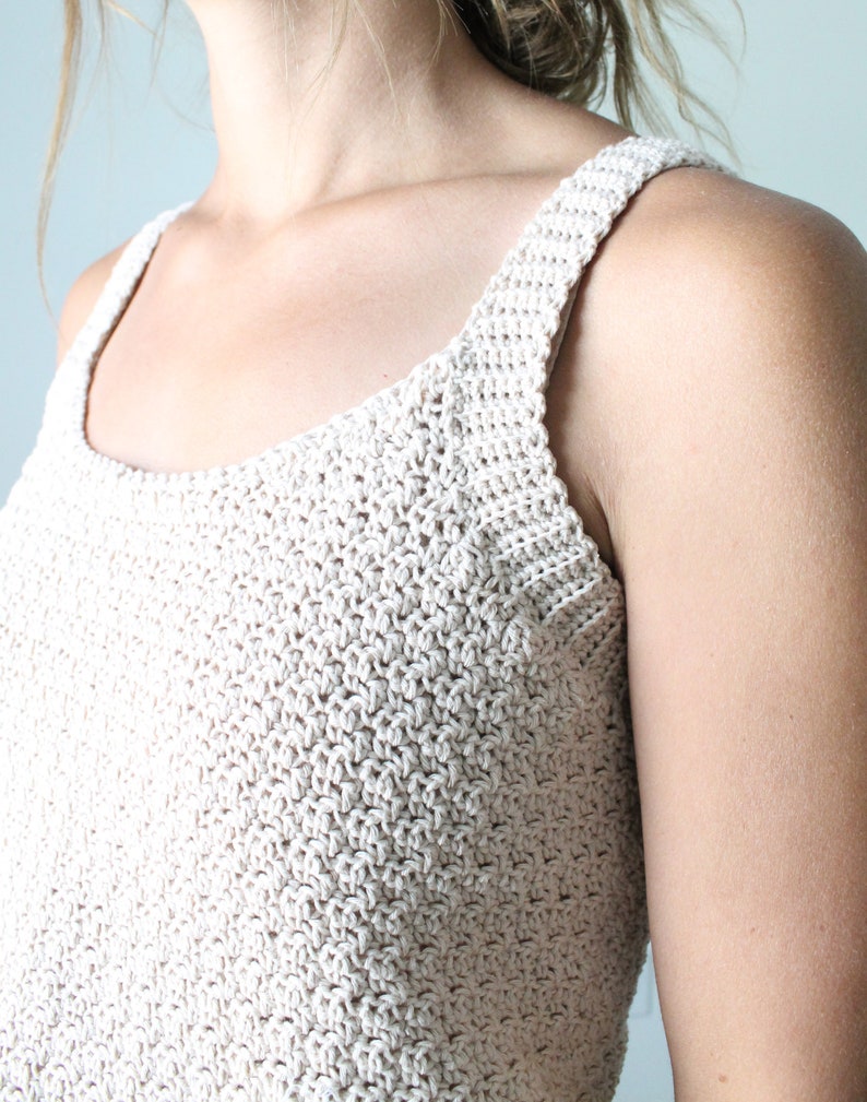 Scoop Neck Tank Top Crochet Pattern