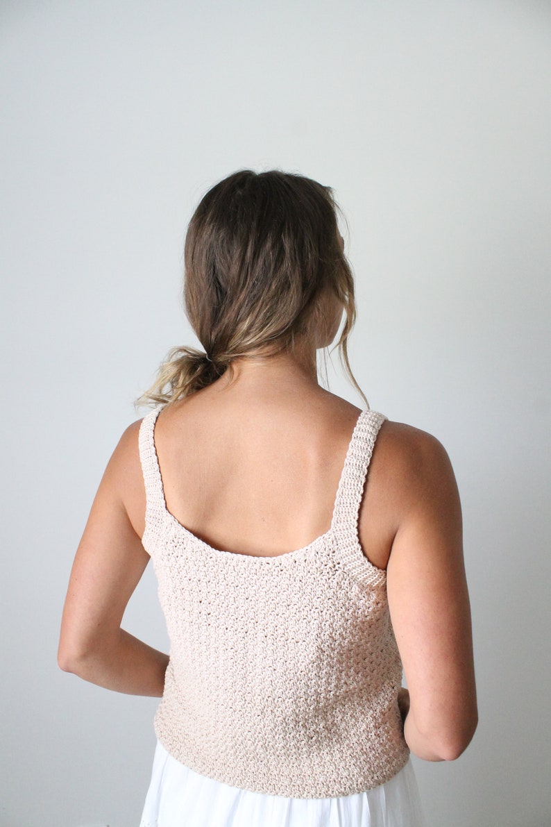 Scoop Neck Tank Top Crochet Pattern