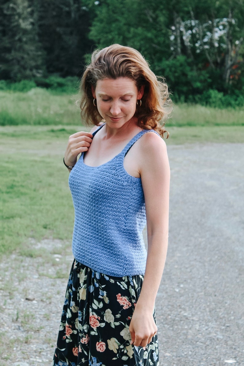 Scoop Neck Tank Top Crochet Pattern