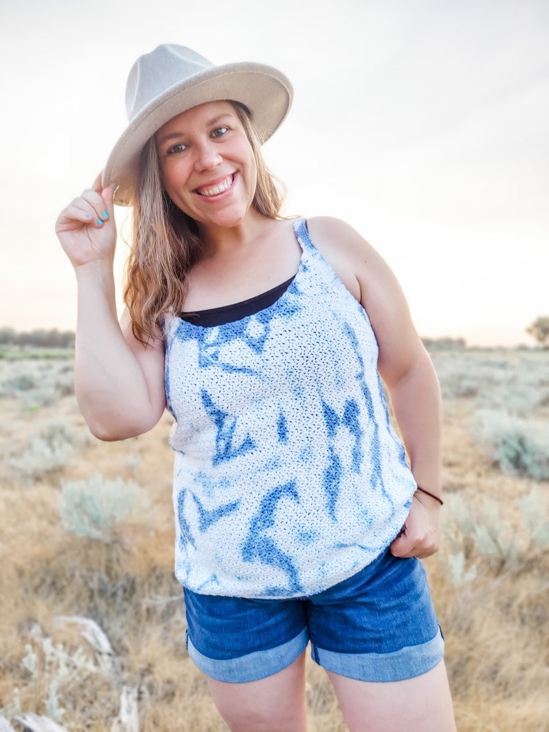Scoop Neck Tank Top Crochet Pattern