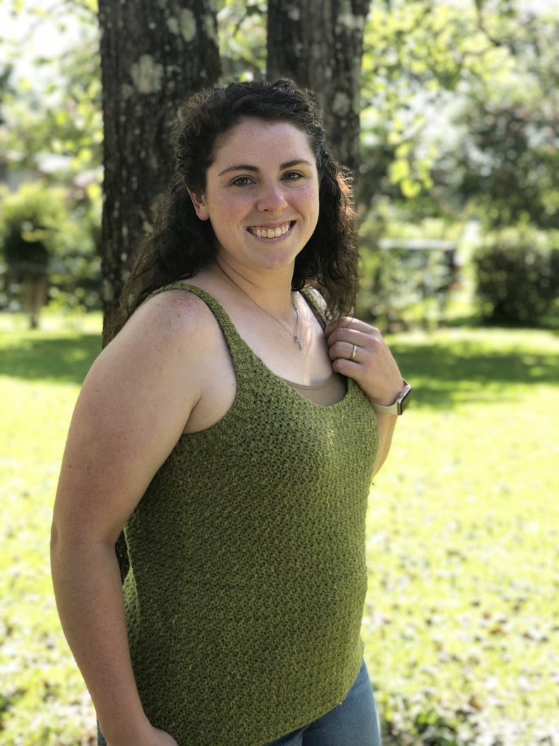 Scoop Neck Tank Top Crochet Pattern