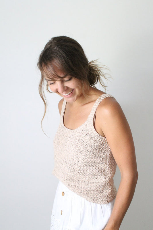 Scoop Neck Tank Top Crochet Pattern