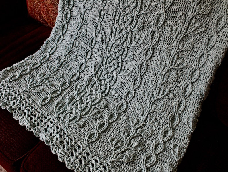 Cable Throw Crochet Pattern