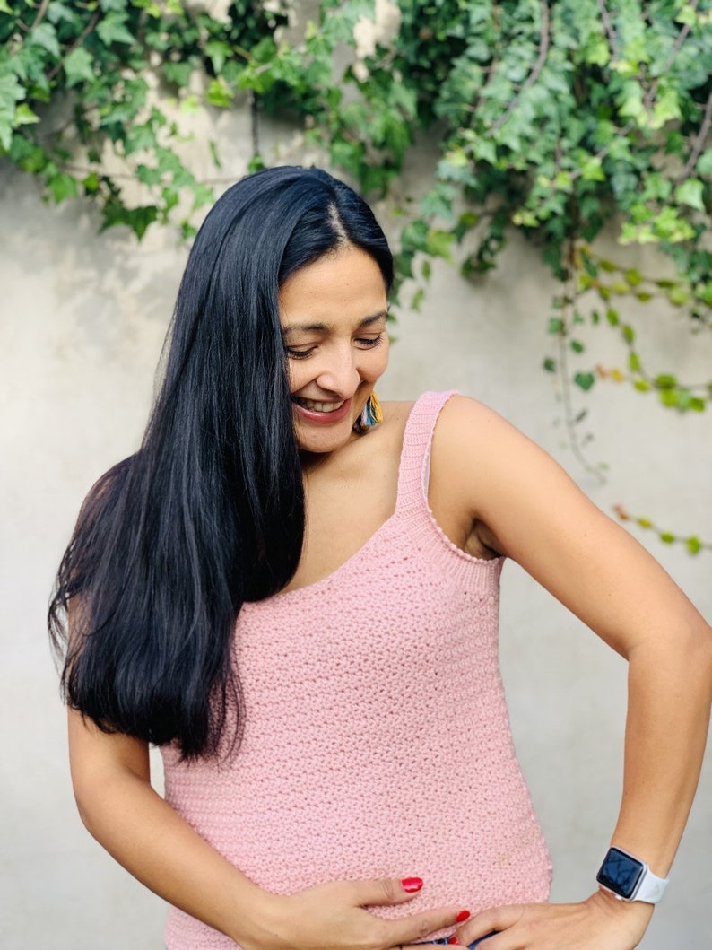 Scoop Neck Tank Top Crochet Pattern