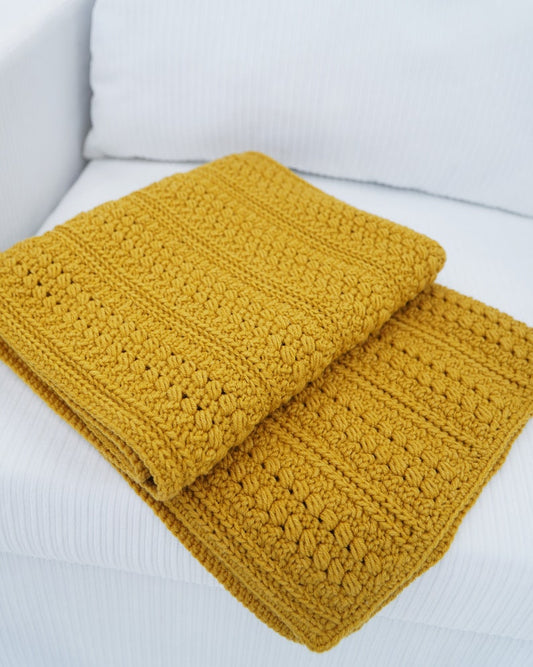 11 Sizes Easy  Blanket Crochet Pattern