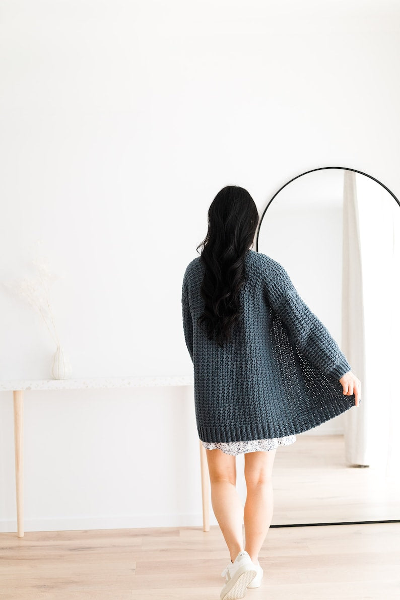 Easy Textured Cardigan Crochet Pattern