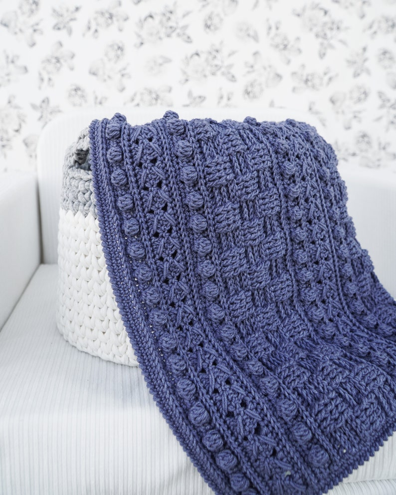 Cozy Textured Blanket Crochet Pattern
