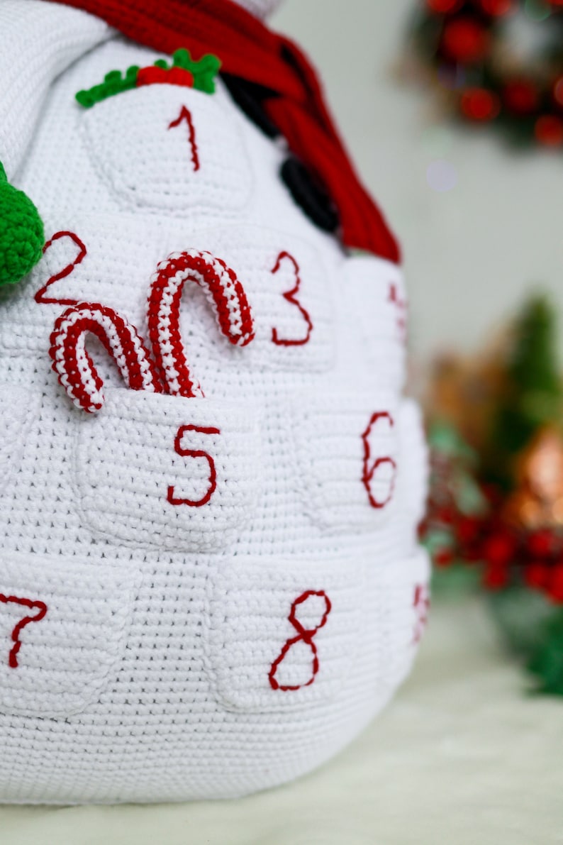 Snowman Advent Calendar Crochet Pattern