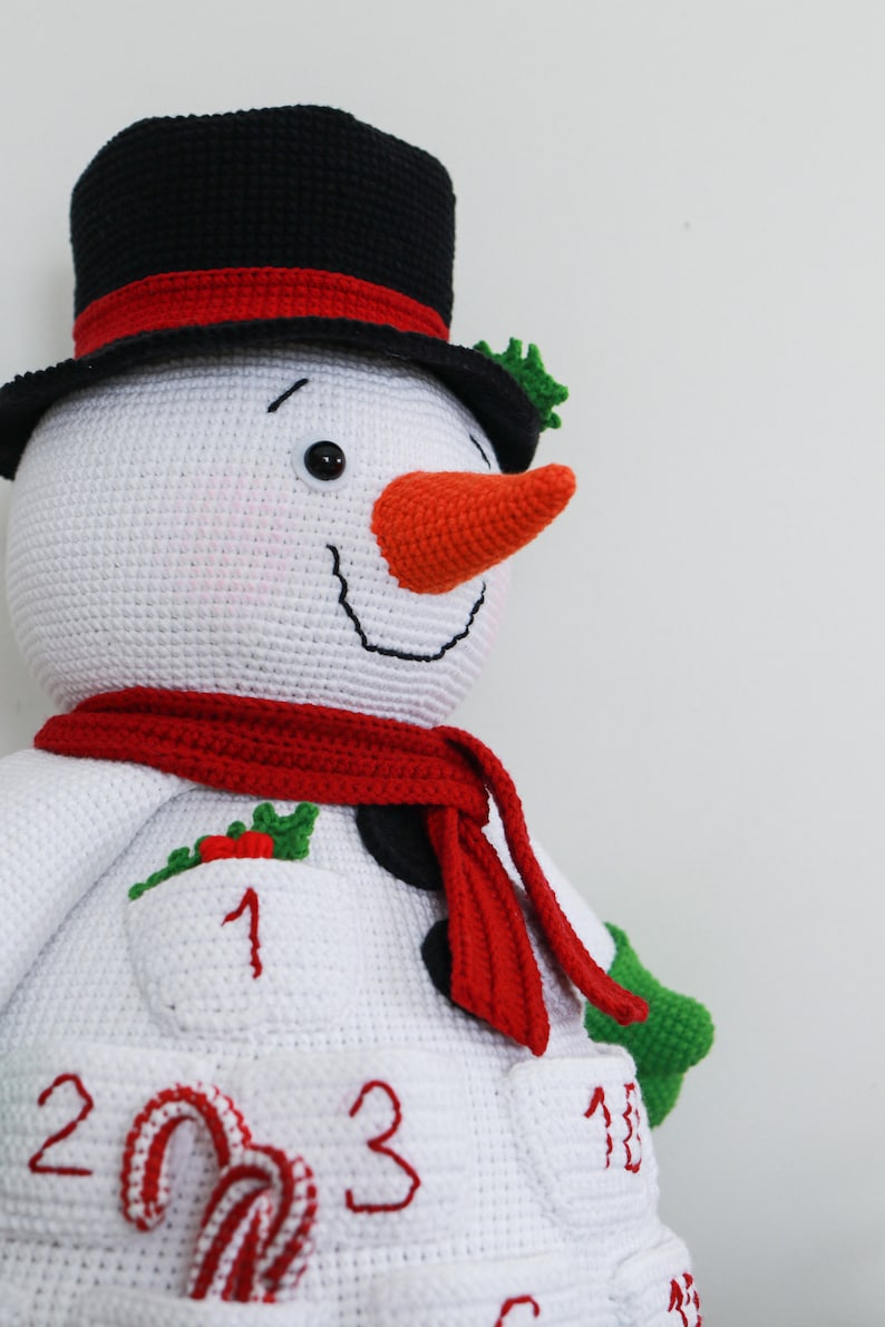 Snowman Advent Calendar Crochet Pattern
