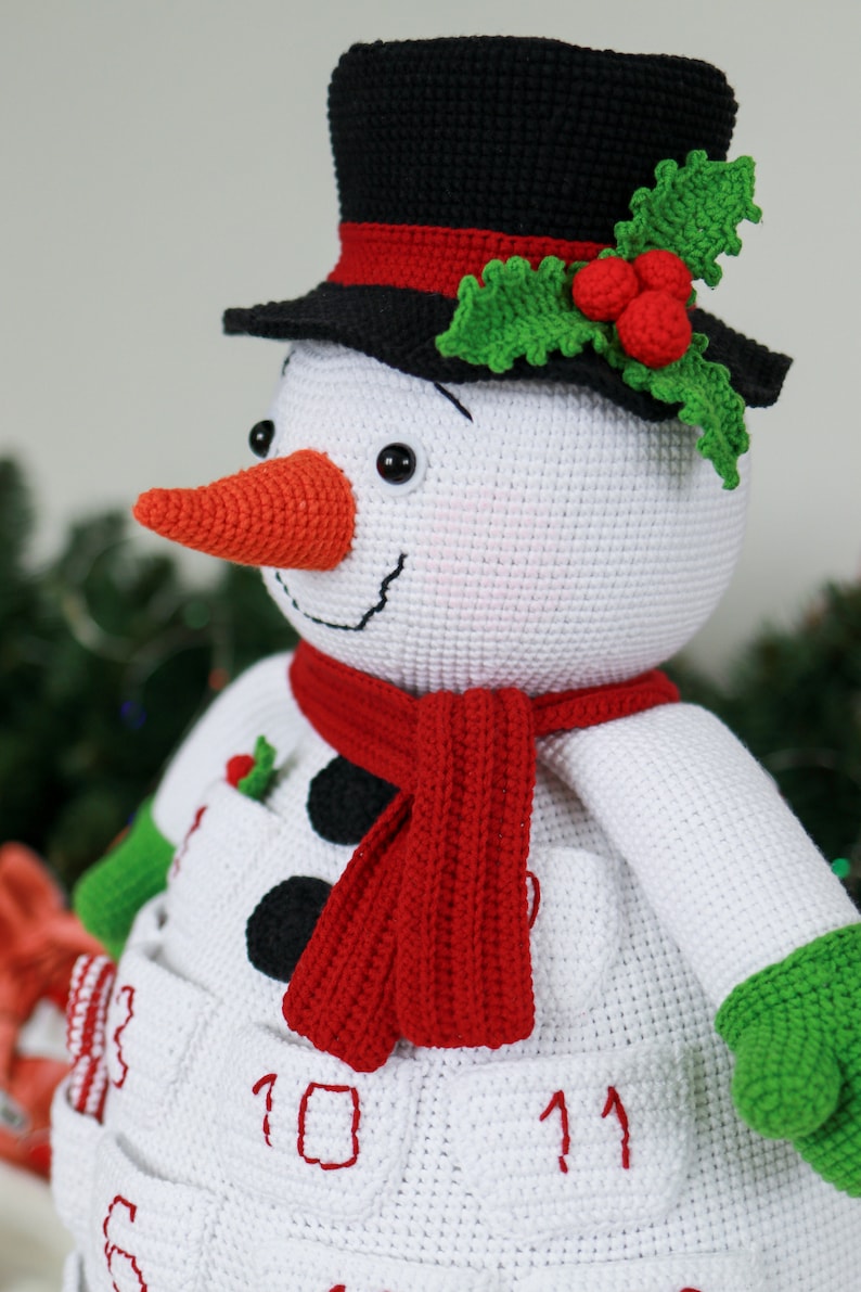 Snowman Advent Calendar Crochet Pattern