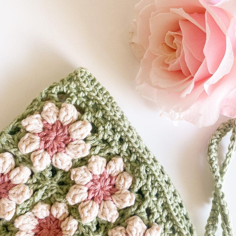 Baby Bonnet Square Crochet Pattern